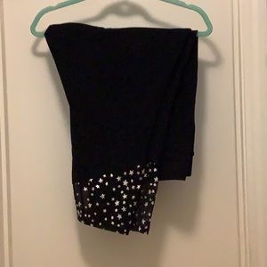 EUC 6x Black Torrid Leggings with Silver Stars